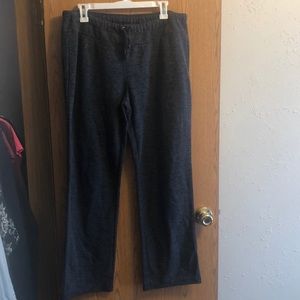 Wide leg dark grey sweatpants